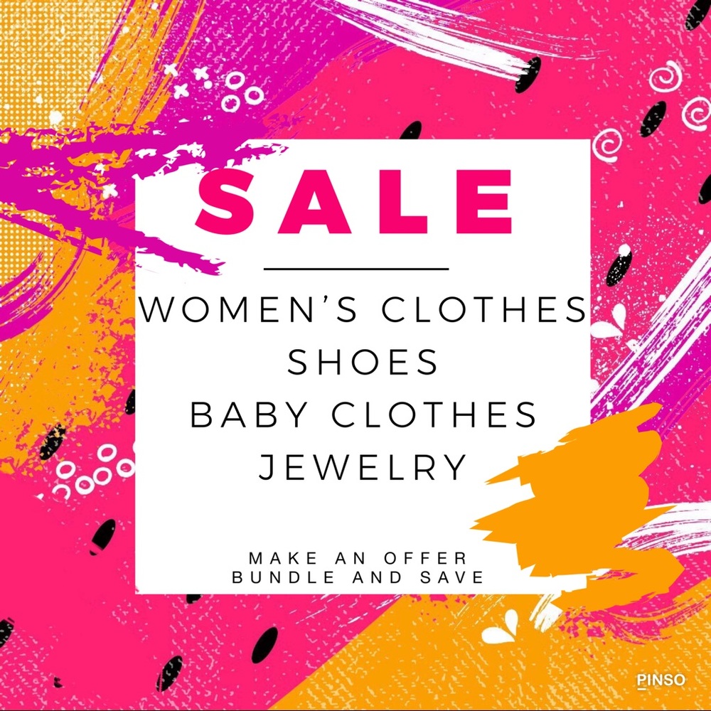 Women’s clothes, shoes, baby clothes, jewelry